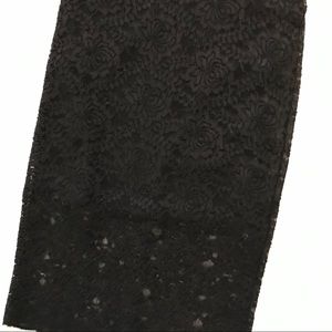 Lace Midi Skirt Forever 21 Stretchy